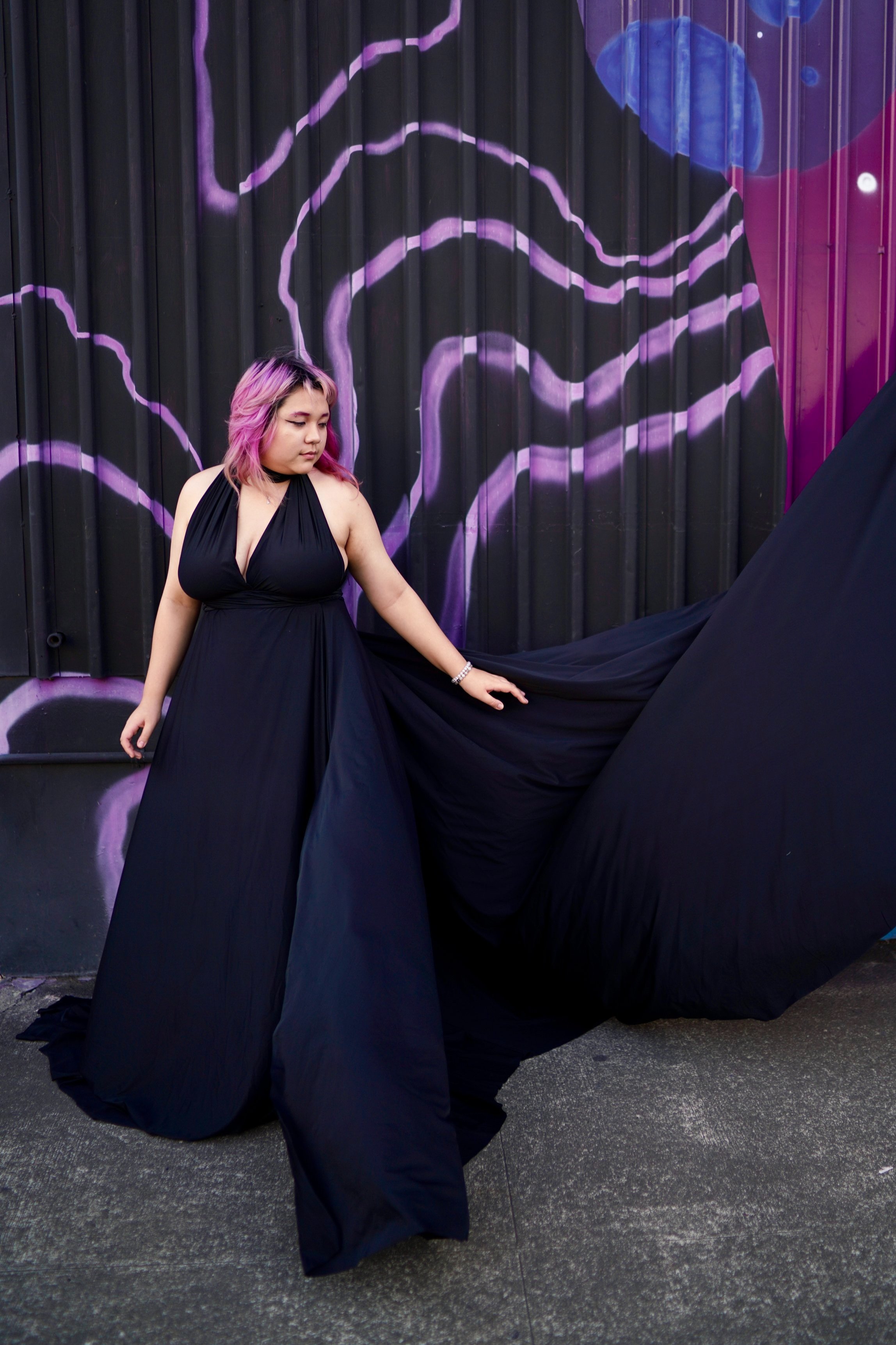 Black flying dress