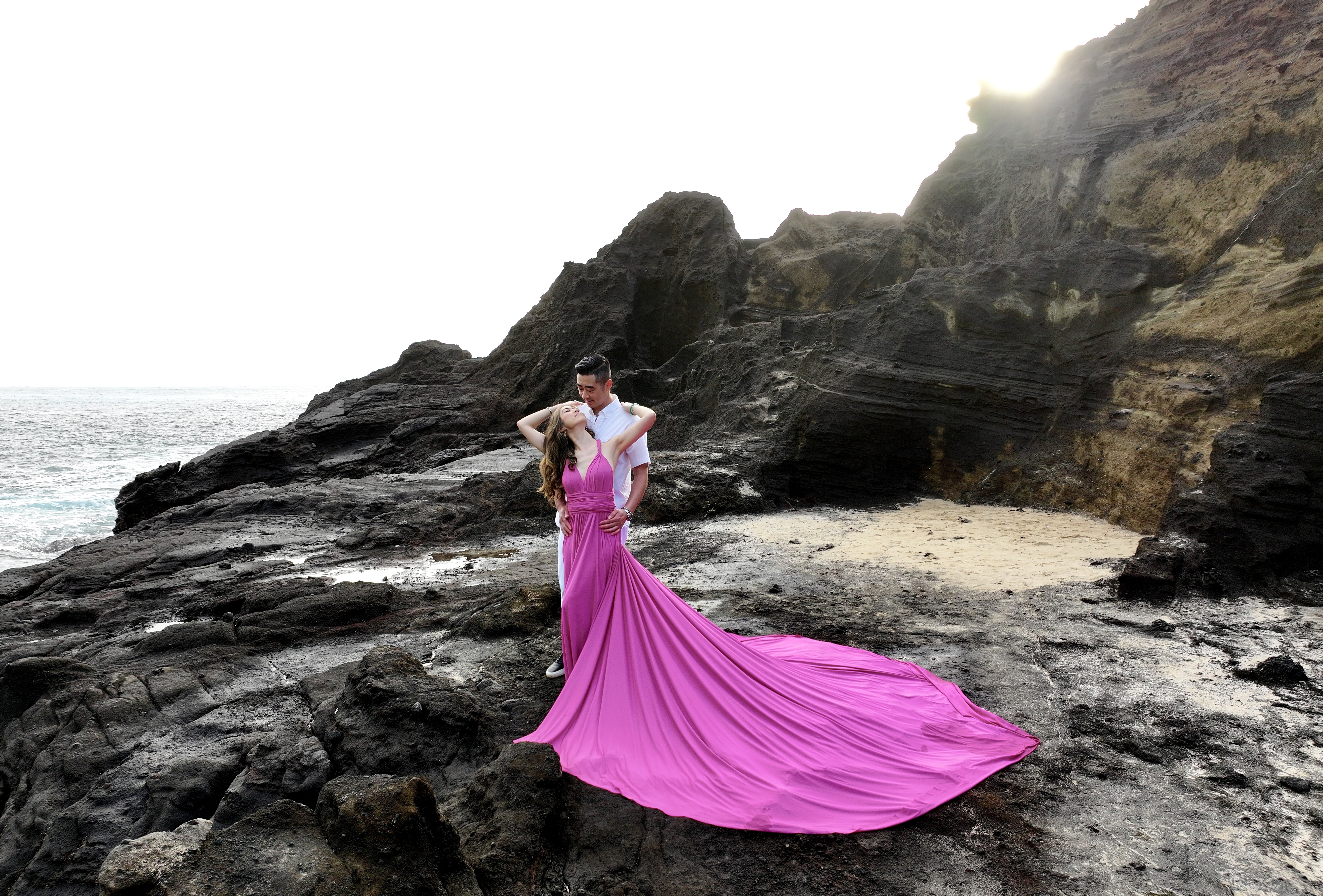 Magenta flying dress