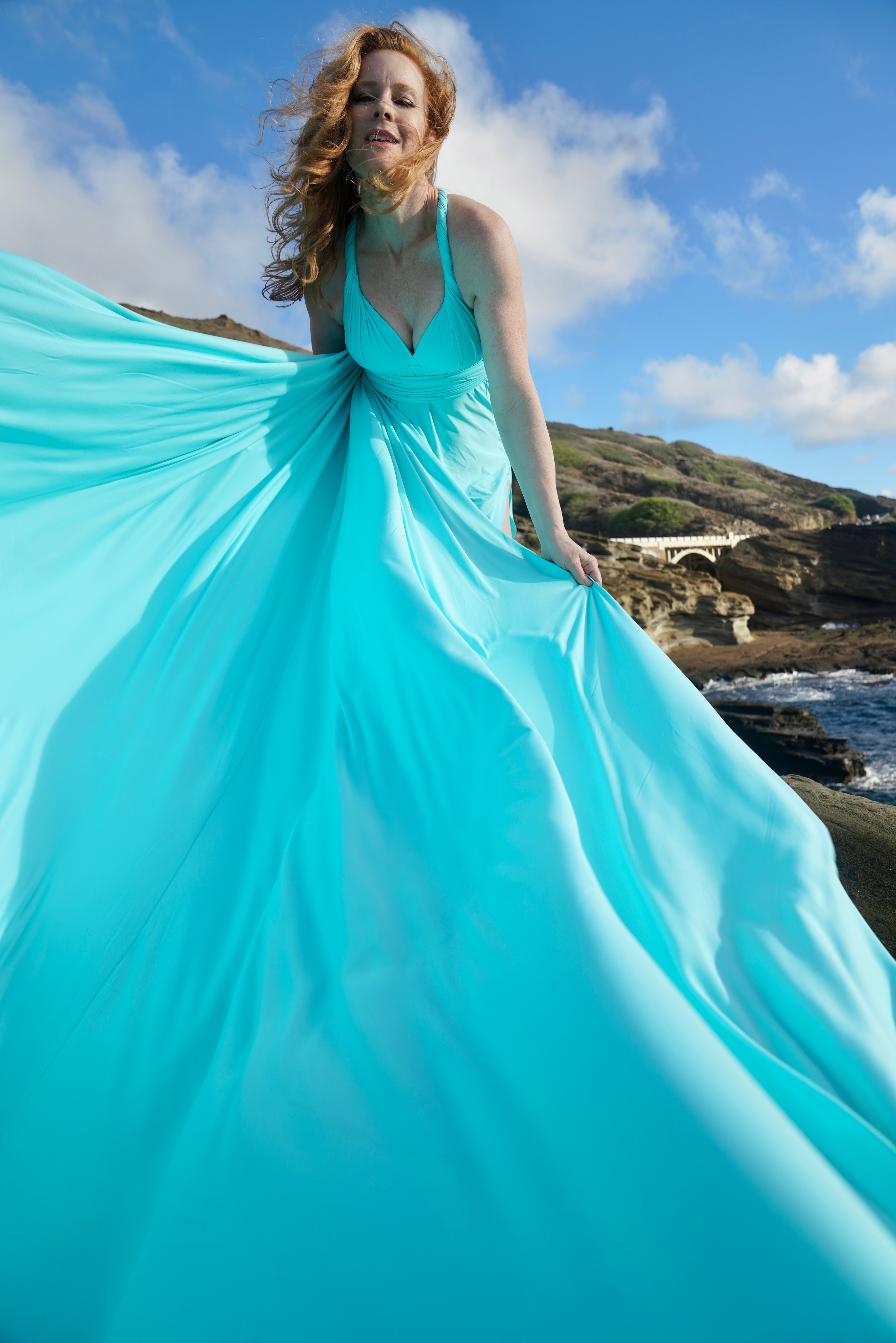 Tiffany Blue flying dress