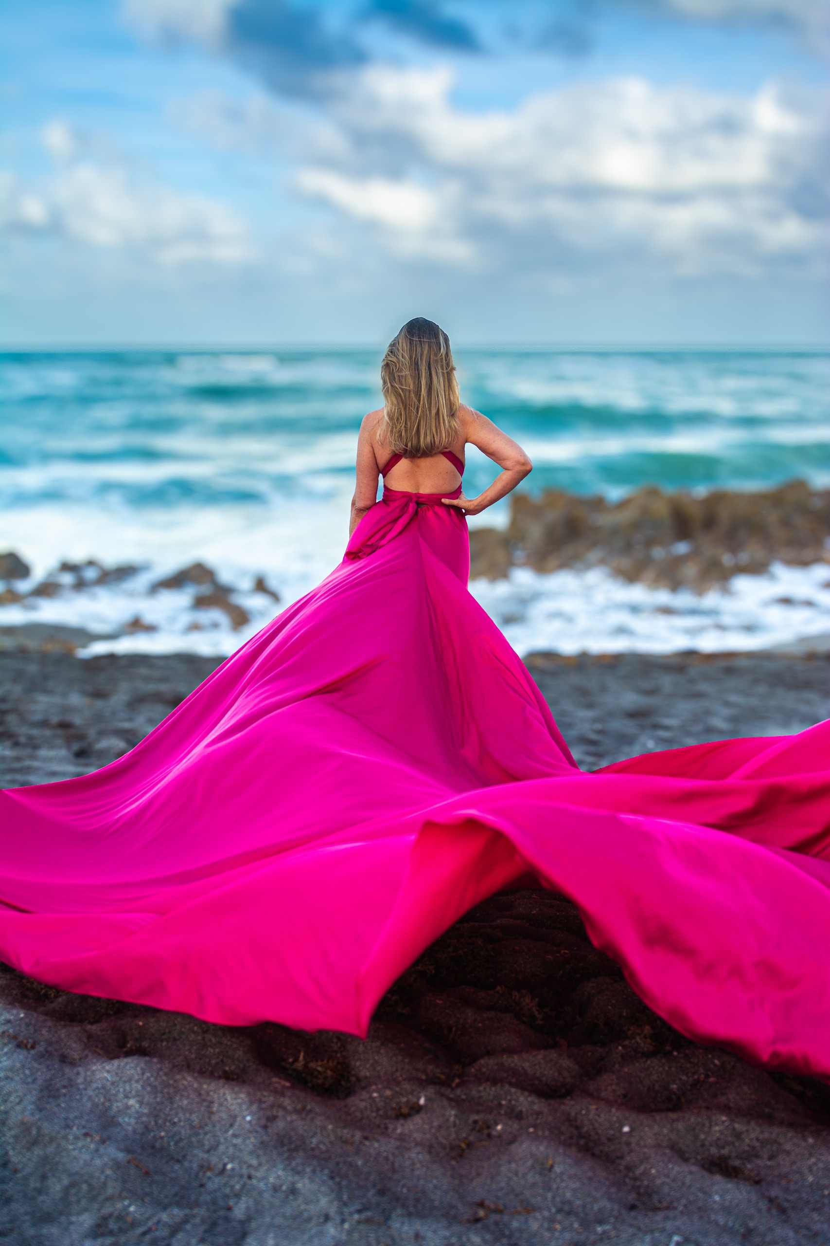 Flying dress photoshoot on Palm Beach — DSC 4195 2