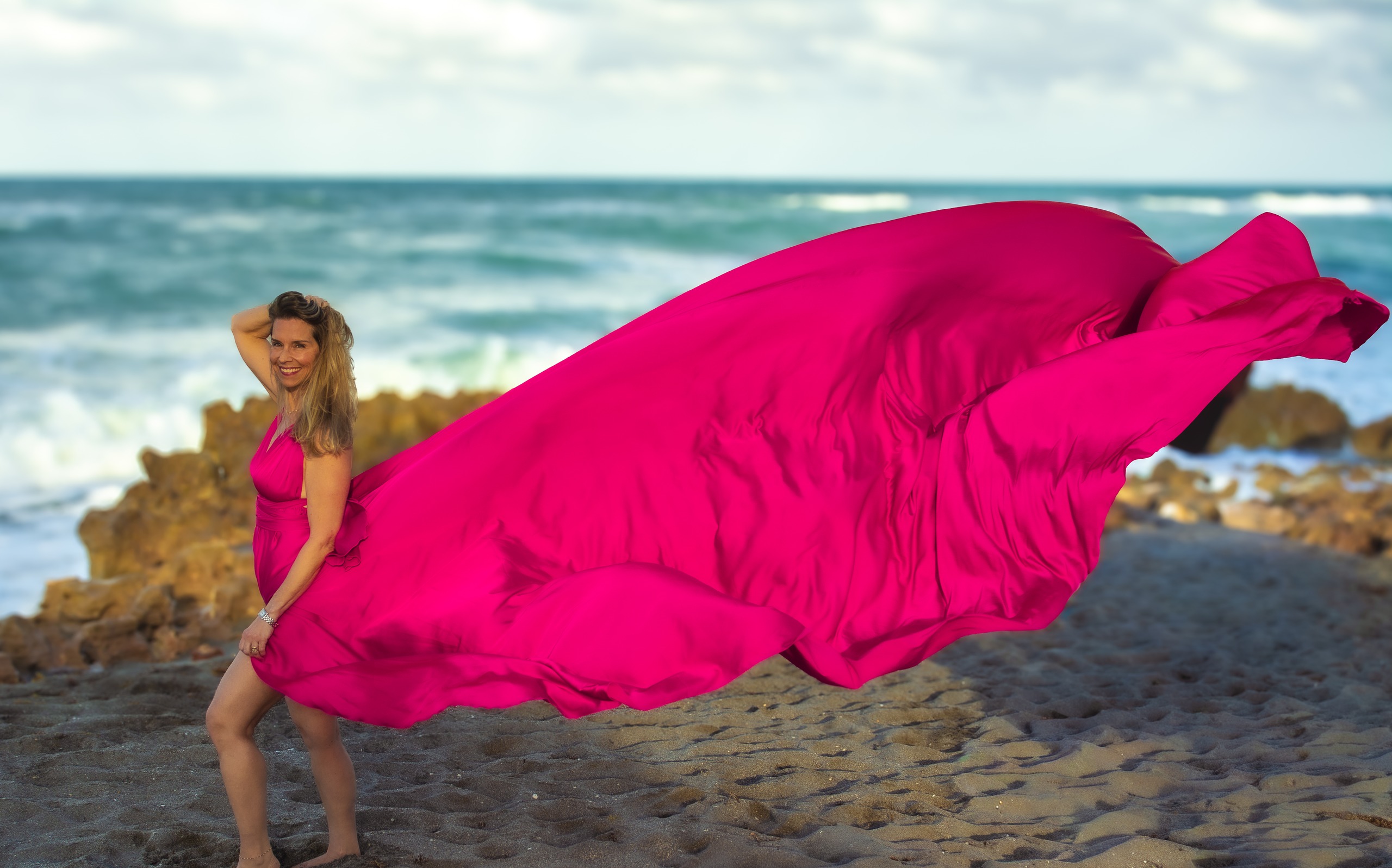 Flying dress photoshoot on Palm Beach — DSC 4204 2