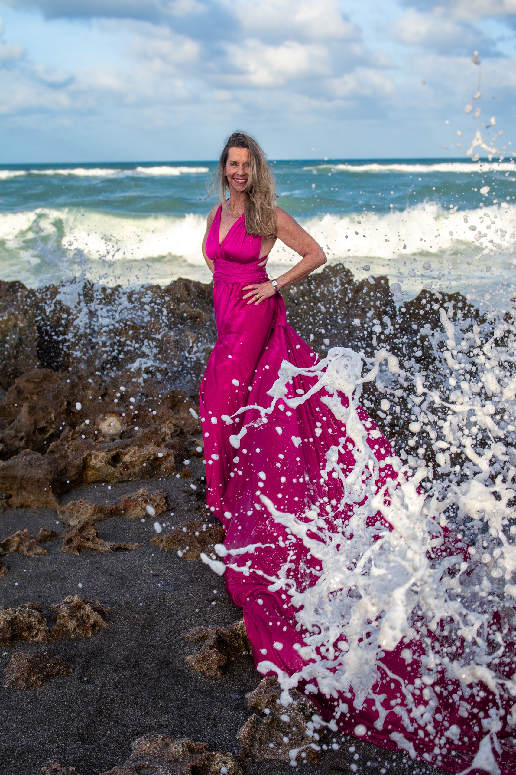 Flying dress photoshoot on Palm Beach — DSC 4295