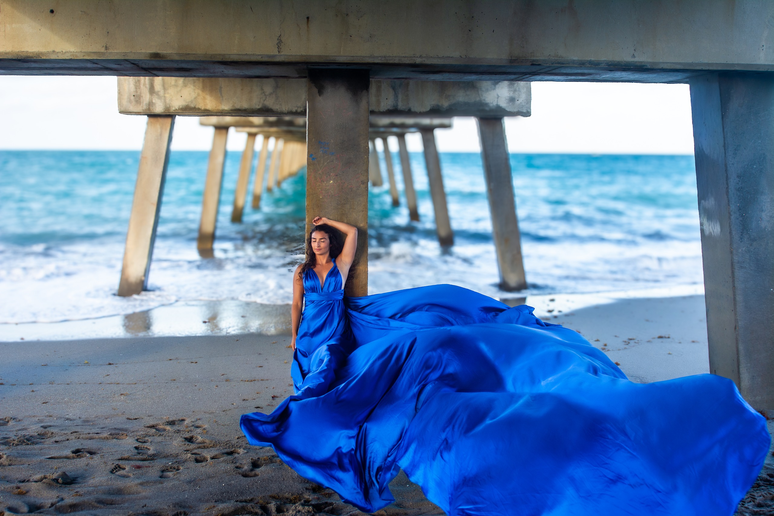 Flying dress photoshoot on Palm Beach — DSC 4648 2