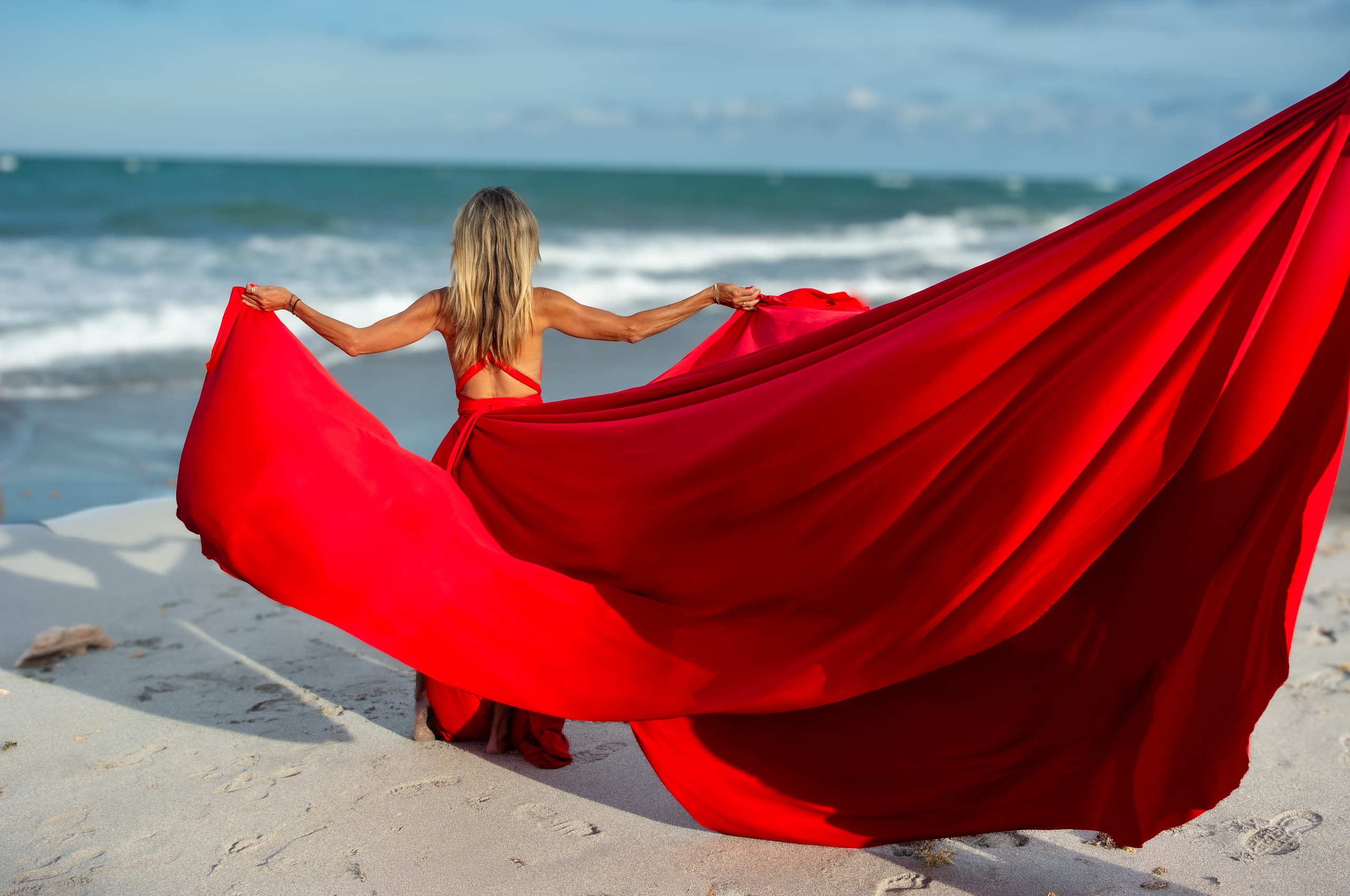 Flying dress photoshoot on Palm Beach — DSC 5005 2