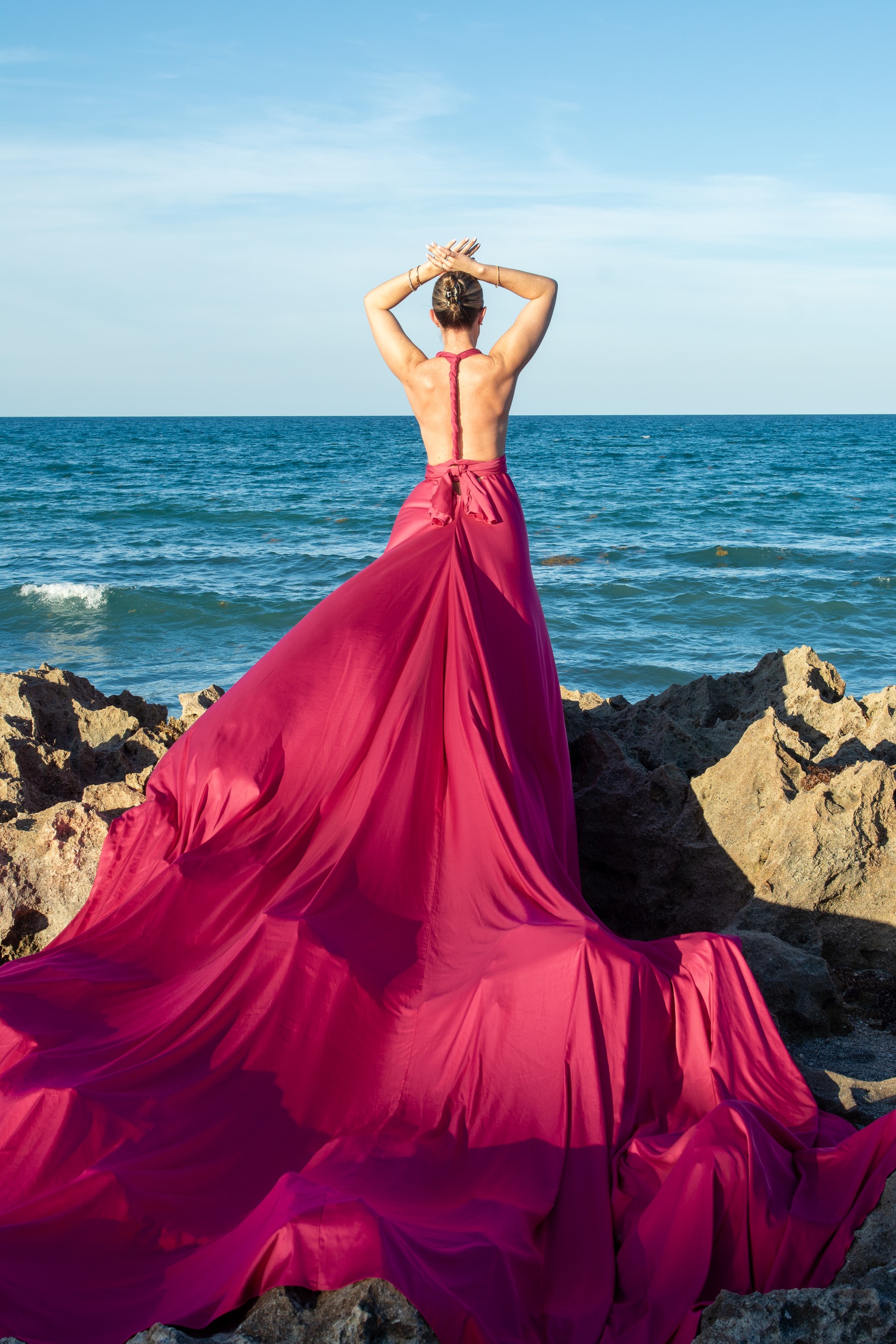 Flying dress photoshoot on Palm Beach — DSC 5993
