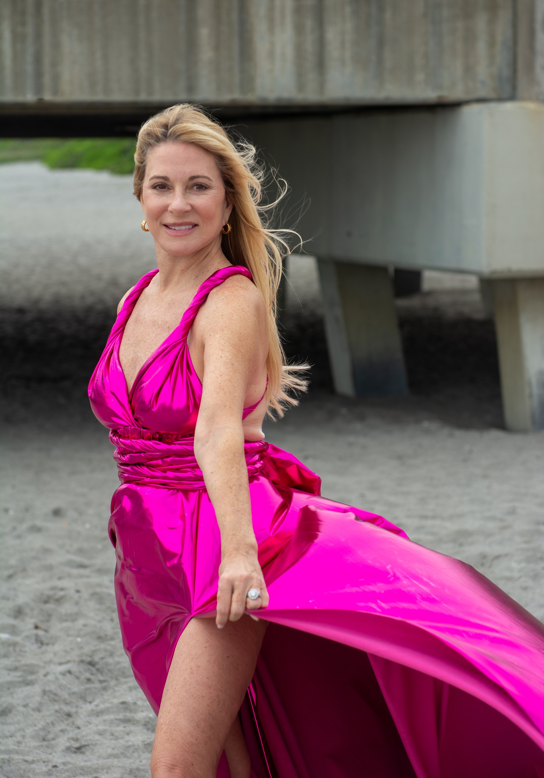 Flying dress photoshoot on Palm Beach — DSC 6459