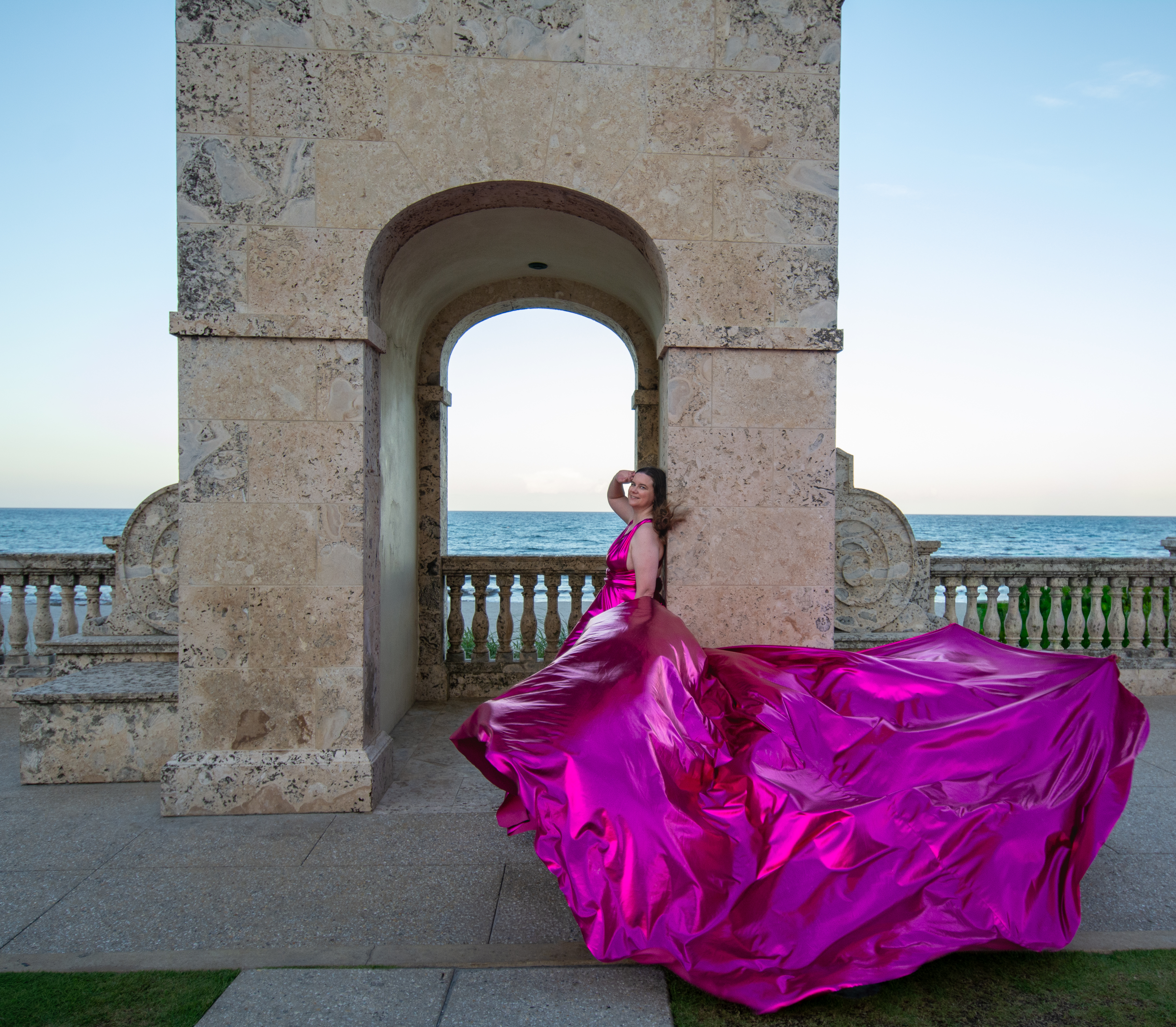 Flying dress photoshoot on Palm Beach — DSC 8893