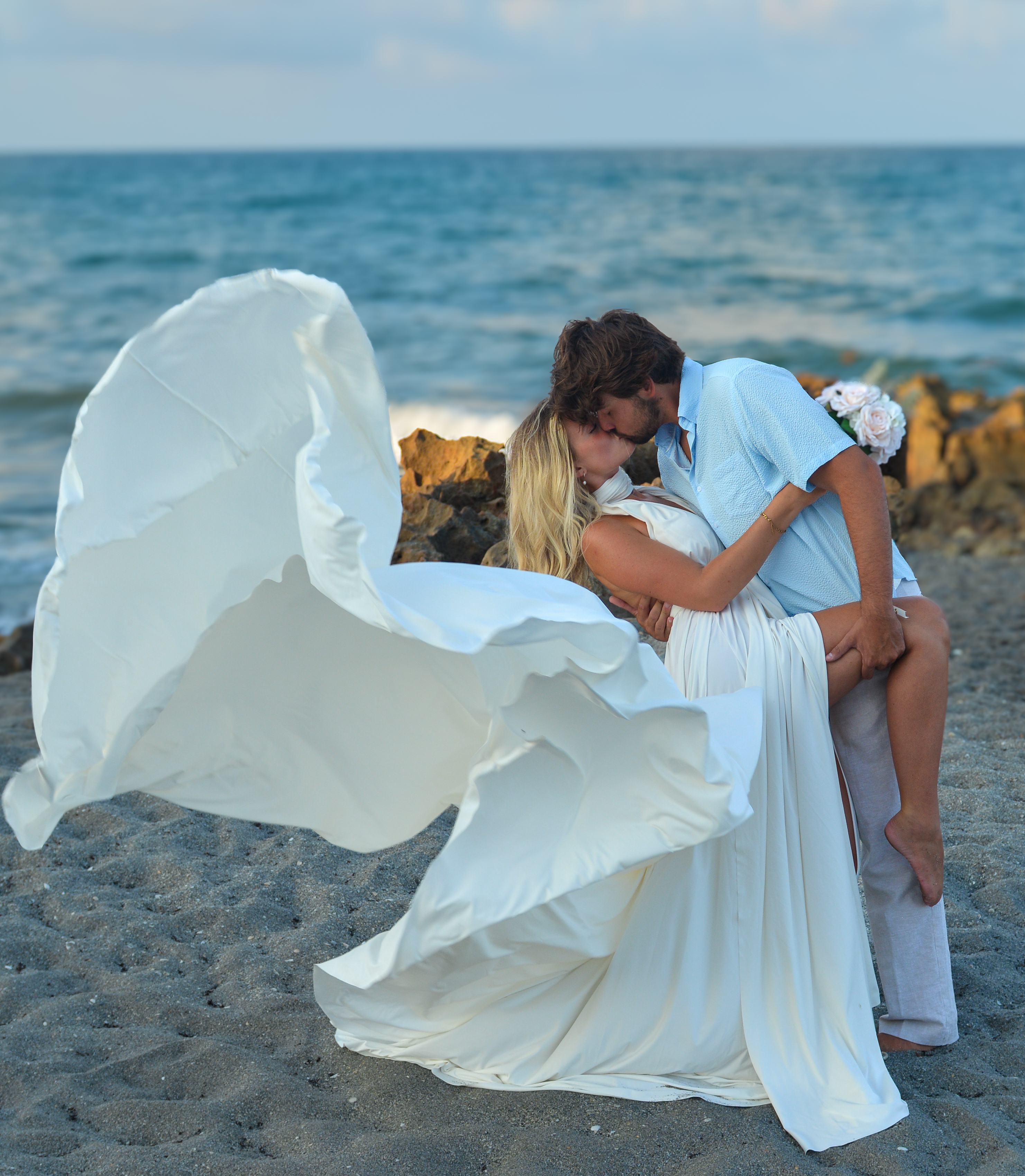 Flying dress photoshoot on Palm Beach — DSC 9330