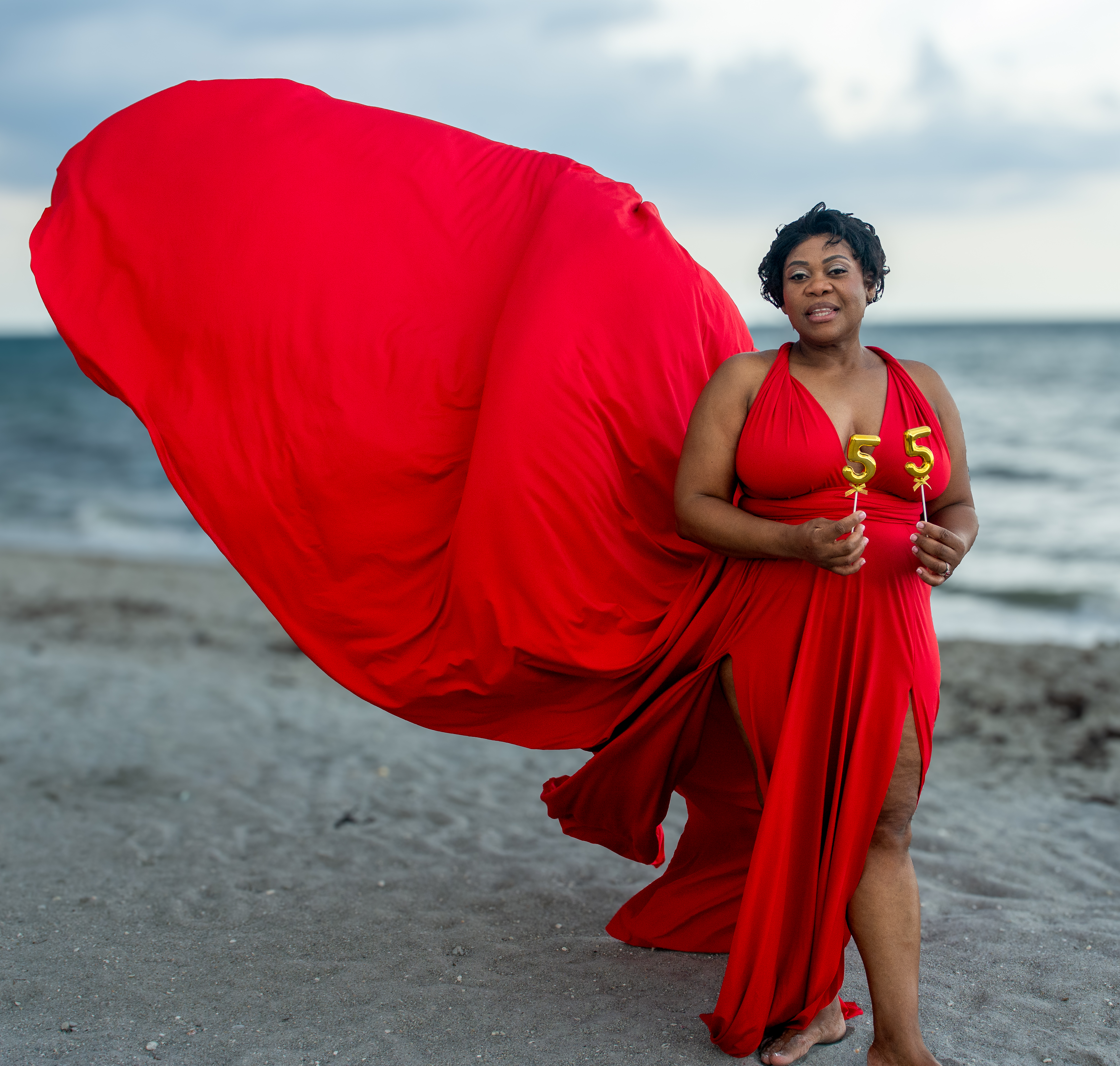 Flying dress photoshoot on Palm Beach — DSC 9554
