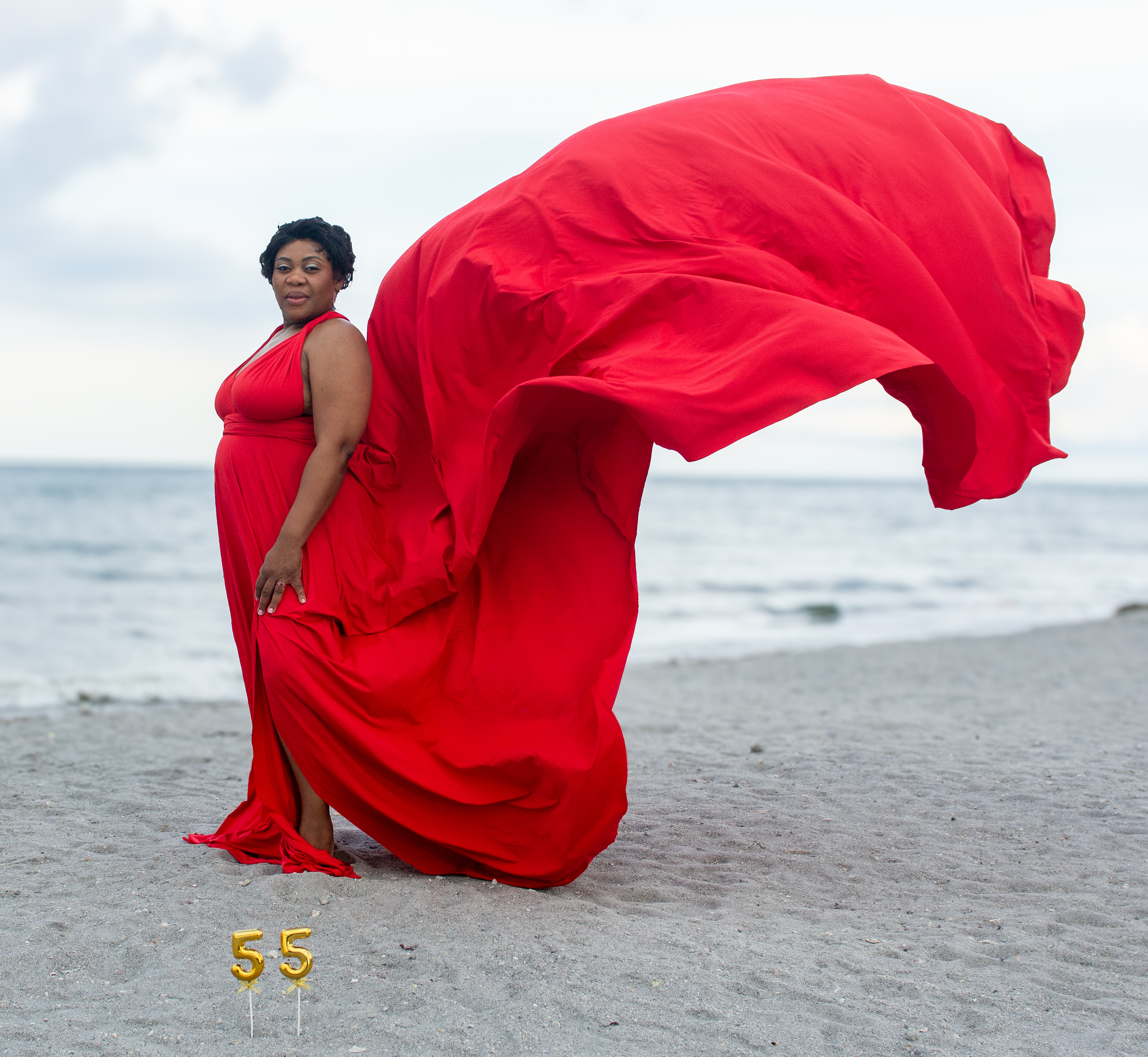 Flying dress photoshoot on Palm Beach — DSC 9667